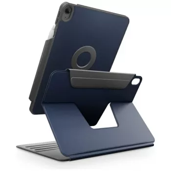 UNIQ Rovus Snapmount custodia magnetica rimovibile con rotazione 360 per iPad Air 11 M2 2024 / M3 2025 / M4 2026 / iPad Air 10.9 (2022/2020) blu navy