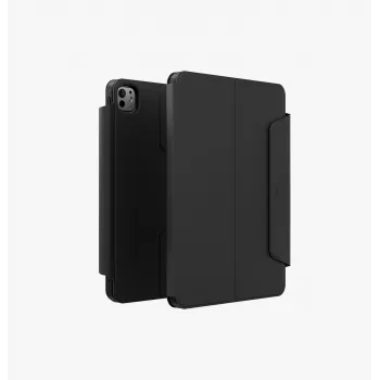 UNIQ Rovus Snapmount custodia magnetica rimovibile con rotazione 360 per iPad Pro 13 M4 2024 / M5 2025, nero