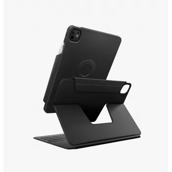 UNIQ Rovus Snapmount custodia magnetica rimovibile con rotazione 360 per iPad Pro 13 M4 2024 / M5 2025, nero