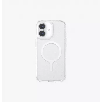 UNIQ LifePro Xtreme MagClick custodia con ricarica per iPhone 17, clear glitter