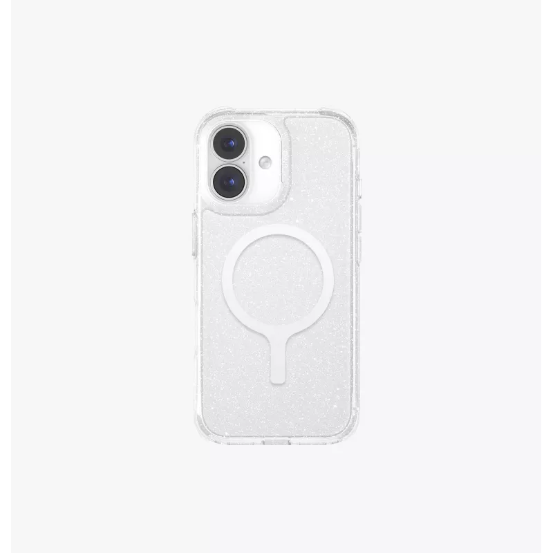 UNIQ LifePro Xtreme MagClick custodia di ricarica per iPhone 17, trasparente glitter