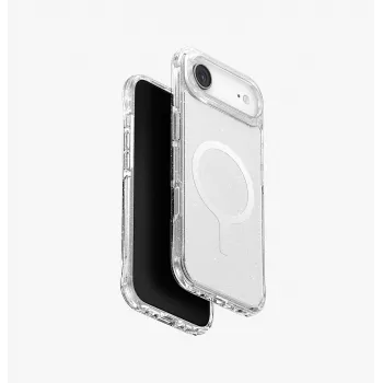 UNIQ LifePro Xtreme MagClick custodia con ricarica per iPhone Air, trasparente/glitter
