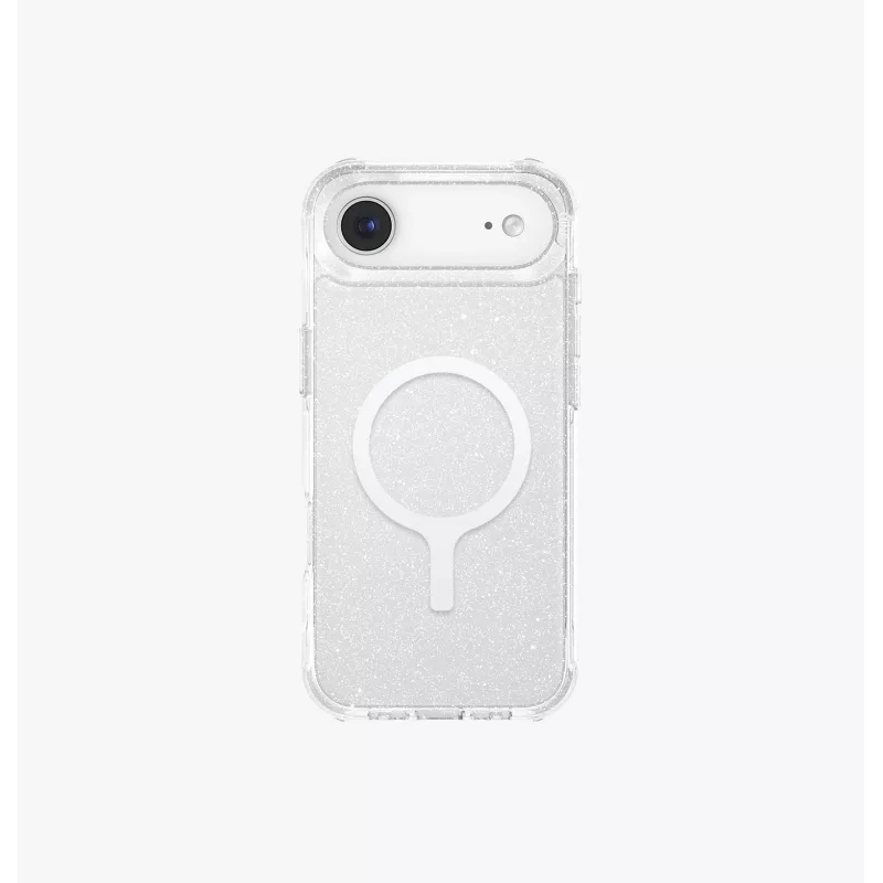 UNIQ LifePro Xtreme MagClick custodia di ricarica per iPhone Air, trasparente/glitter