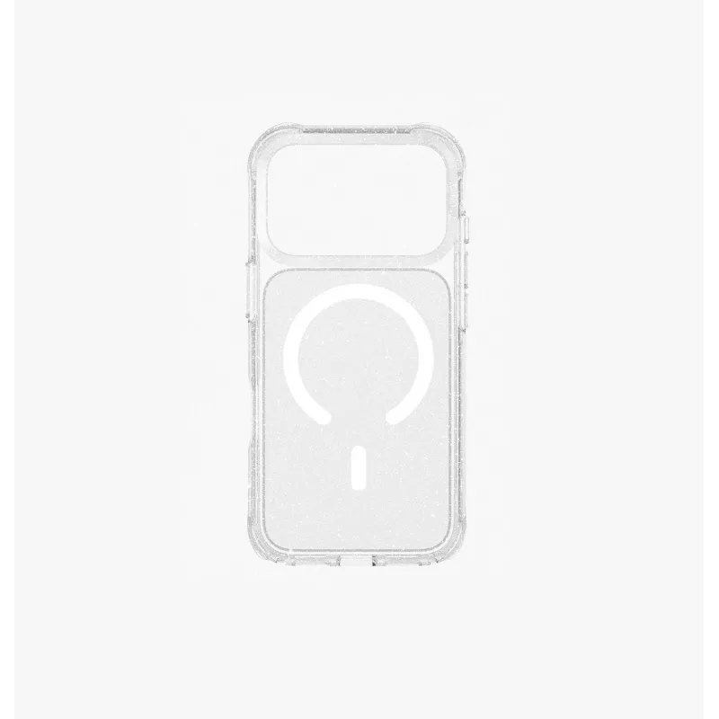 UNIQ LifePro Xtreme MagClick custodia di ricarica per iPhone 17 Pro, trasparente/glitter