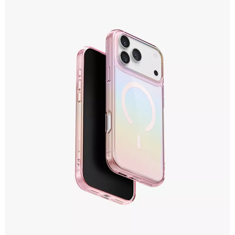 UNIQ Iridescia Case per Apple iPhone 17 Pro Max Magclick Charging Holo Quartz