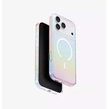 UNIQ Iridescia Case per Apple iPhone 17 Pro Max Magclick Charging Midnight Quartz