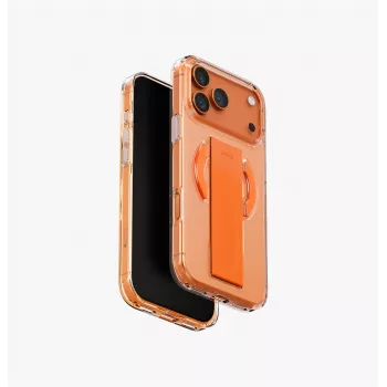 UNIQ Heldro Air Case per iPhone 17 Pro Max MagClick ricarica arancione