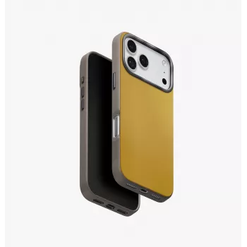 UNIQ Lyden DS Case per iPhone 17 Pro MagClick Charging giallo-grigio