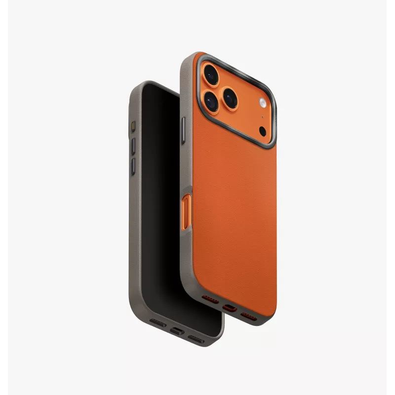 UNIQ Lyden DS Case per iPhone 17 Pro Max MagClick Charging giallo/grigio