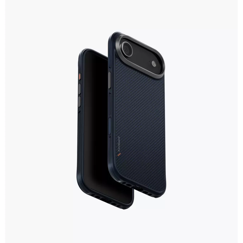 UNIQ Keva Custodia per iPhone Air, ricarica MagClick, nera