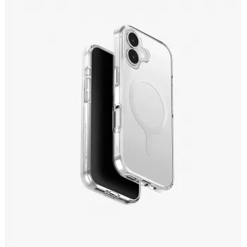 UNIQ Clario Case per iPhone 17, MagClick Charging, nero