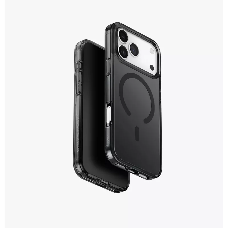 UNIQ Clario Custodia per iPhone 17 Pro Max, ricarica MagClick, trasparente