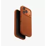 UNIQ Lino Custodia per iPhone 17 Pro, ricarica MagClick, arancione