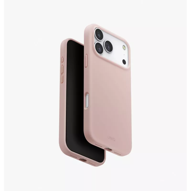 UNIQ Lino Custodia per iPhone 17 Pro Max, ricarica MagClick, arancione