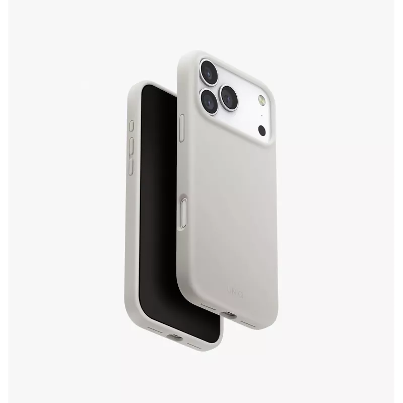 UNIQ Lino Custodia per iPhone 17 Pro Max, ricarica MagClick, arancione