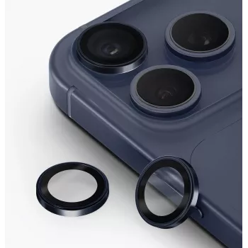 UNIQ Optix Prime protezione lenti fotocamera per iPhone 17 Pro / 17 Pro Max / 15 Pro / 15 Pro Max con applicatore - argento