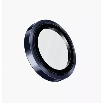 UNIQ Optix Prime protezione lenti fotocamera per iPhone 17 Pro / 17 Pro Max / 15 Pro / 15 Pro Max con applicatore - blu navy