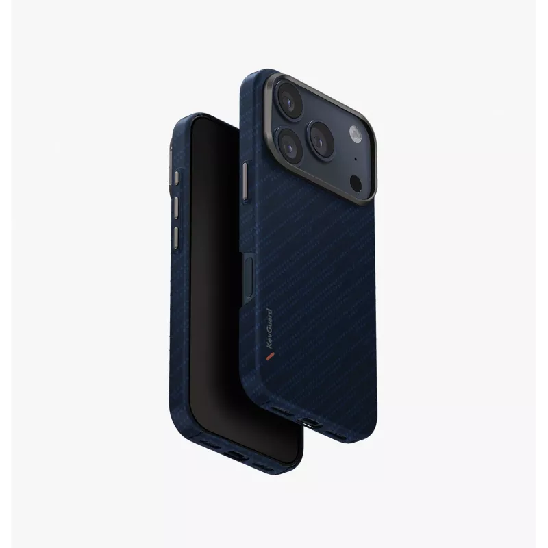UNIQ Keva Edge custodia per iPhone 17 Pro con ricarica MagClick, nero
