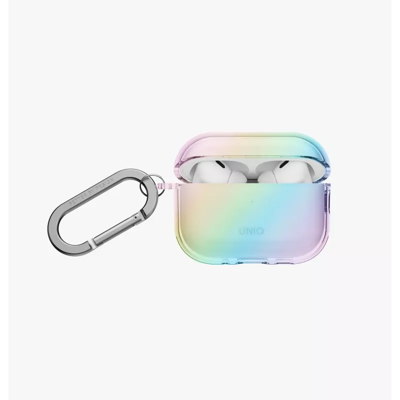 UNIQ Iridescia Hang Custodia per AirPods Pro 3, Holo Quartz
