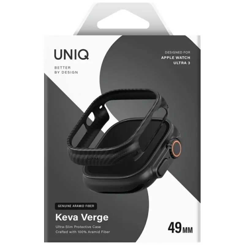 UNIQ Keva Verge Case per Apple Watch Ultra / Ultra 2 / Ultra 3 49mm nero