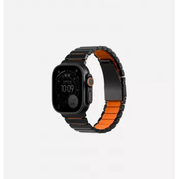 UNIQ Strova Flex Strap per Apple Watch 44/45/46/49mm Series 1/2/3/4/5/6/7/8/9/10/11/SE/SE2/SE3/Ultra/Ultra 2/Ultra 3 argento-lime