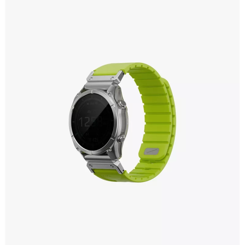 UNIQ Fluo Smart-Fit cinturino in silicone per Garmin 22mm - nero