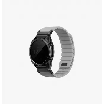 UNIQ Fluo x Smart-Fit cinturino per Garmin 22mm grigio