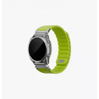 UNIQ Fluo Smart-Fit cinturino in silicone per Garmin 22mm - verde lime