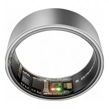 ULTRAHUMAN Ring Air - Smart Ring per donna e uomo - Wearable per il monitoraggio di sonno e fitness - Frequenza cardiaca - Smart Ring titanio grezzo taglia 13