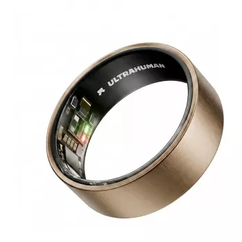 ULTRAHUMAN Ring Air - Smart Ring per donna e uomo - Wearable per il monitoraggio di sonno e fitness - Frequenza cardiaca - Smart Ring Raw Titanium taglia 12