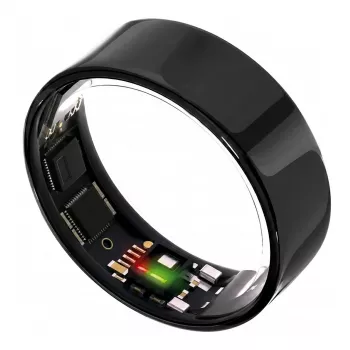ULTRAHUMAN Ring Air – Smart Ring per donna e uomo – wearable per il monitoraggio del sonno e del fitness – frequenza cardiaca – Smart Ring Aster Black taglia 13