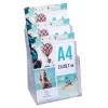 Exacompta espositore da banco A4 con 3 scomparti, polistirene, trasparente, 155 x 237 x 339 mm (74158D)