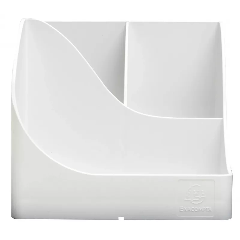 Exacompta Pen Wave AutentiK portapenne 5 scomparti bianco