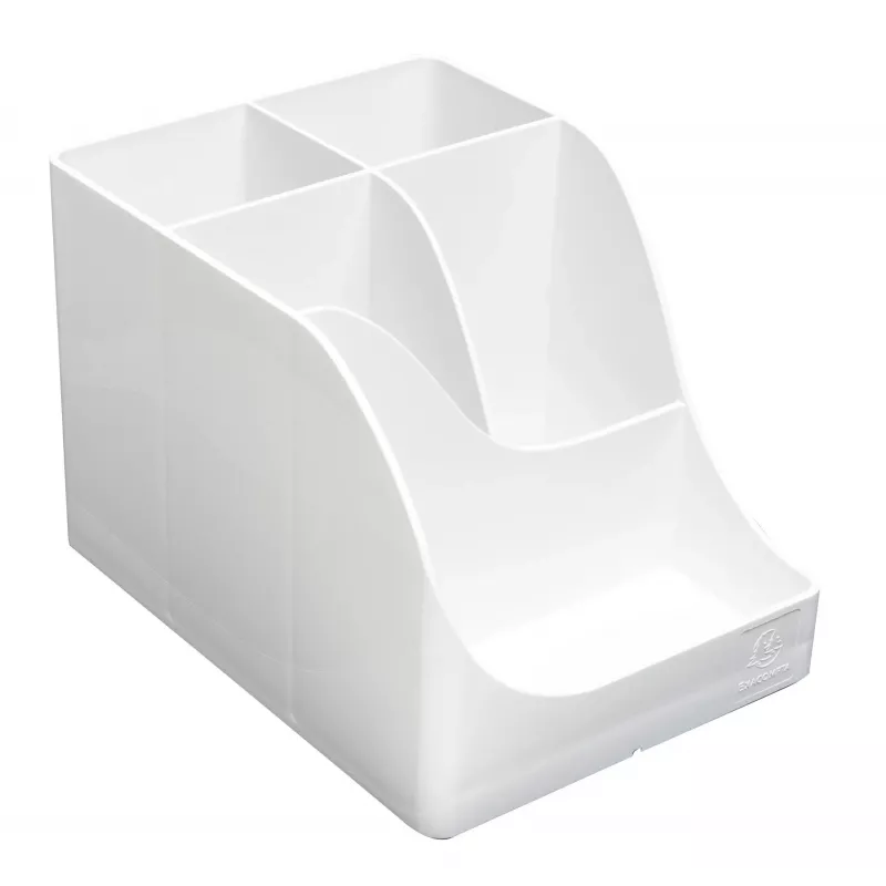 Exacompta Pen Wave AutentiK portapenne 5 scomparti bianco
