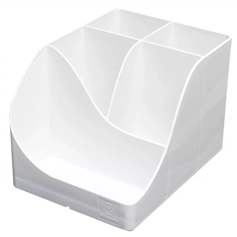 Exacompta Pen Wave AutentiK portapenne 5 scomparti bianco
