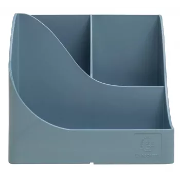 Exacompta Pen Wave AutentiK portapenne 5 scomparti blu-grigio