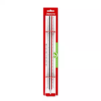 ARISTO Righello triangolare profilo D bianco 30 cm (AR23703EB)