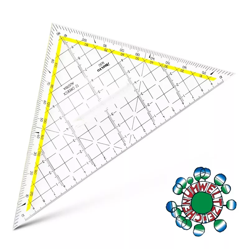 ARISTO Squadra geometrica 22,5 cm squadra da disegno