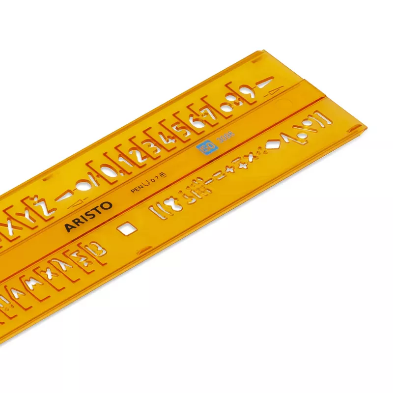 ARISTO Maschera per scrittura dritta 7 mm, ISO 3098-1 / DIN 6776, tipo B, profilo H (AR5301/7)