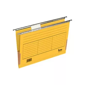 Bene 5 Cartelle con molla cartone giallo DIN A4