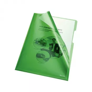 Bene buste portadocumenti A4 150 µm verde HPVC lucido 100 pezzi/confezione