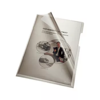 Esselte Leitz busta portadocumenti DIN A4 PVC rigido 0,15 mm grigio 205000GR 100 pezzi