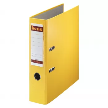 Bene 291400GE raccoglitore a leva A4 giallo 80 mm dorso 600 fogli truciolare carta/plastica cartone accoppiato