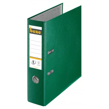 Bene raccoglitore a leva A4 80 mm verde PP plastica