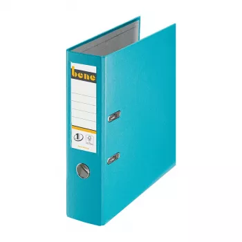 Bene raccoglitore a leva A4 80mm turchese PP plastica