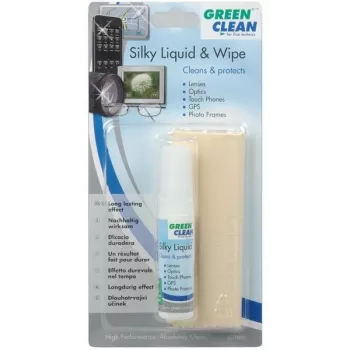 GREEN CLEAN GCLC-1000 Set di pulizia ottica - liquido detergente e panno in microfibra