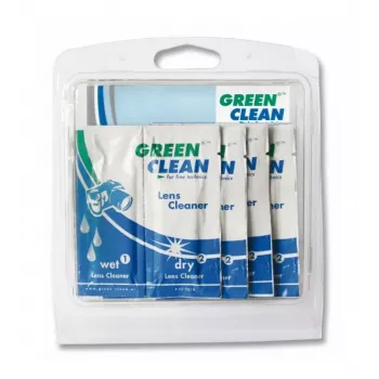 GREEN CLEAN Set di salviette per pulizia umide e asciutte - 10 confezioni (20 panni) per schermi, LCD, LED, plasma, TFT, laptop, tablet, smartphone, monitor - senza alcol, senza aloni, antistatiche