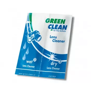 GREEN CLEAN Set di salviette per pulizia umide e asciutte - 10 confezioni (20 panni) per schermi, LCD, LED, plasma, TFT, laptop, tablet, smartphone, monitor - senza alcol, senza aloni, antistatiche