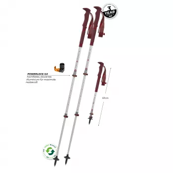 Komperdell Explorer Zero Compact Bastoncini da Trekking - Malbec