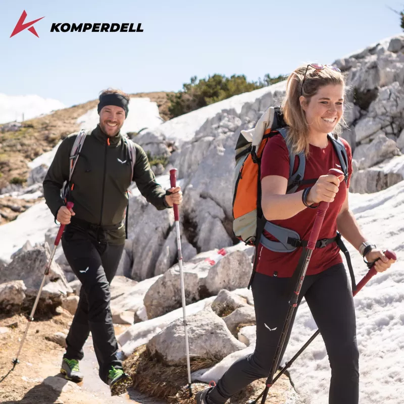 Komperdell Explorer Zero Compact Bastoncini da Trekking - Malbec